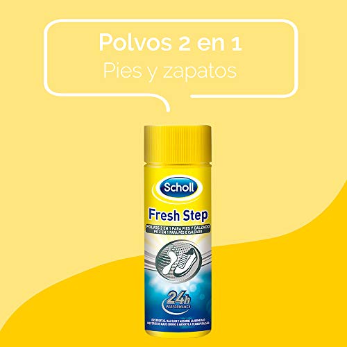 Scholl Fresh Step Desodorante para calzado Antitranspirante + Desodorante para Pies - 2x150ml