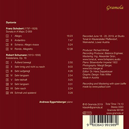 Schubert, Schumann : Oeuvres pour piano. Eggertsberger.