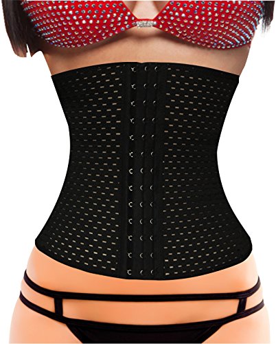 SchwabMarken Corsé Bustier Corset Negro Tamaño: XS - Cintura Cincher para Reducir Cintura y Torso, Vendido
