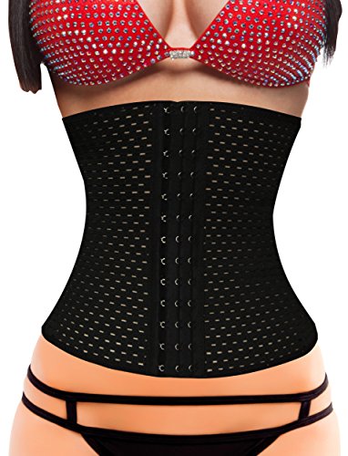 SchwabMarken Corsé Bustier Corset Negro Tamaño: XS - Cintura Cincher para Reducir Cintura y Torso, Vendido