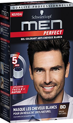Schwarzkopf hombres perfectos Suave Color Negro Marrón Natural Gel - 80