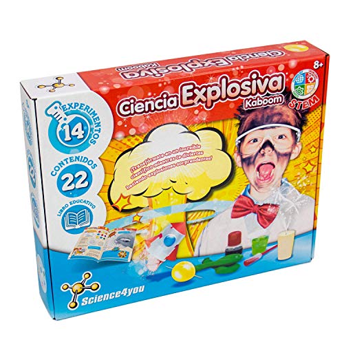 Science4you-5600983608658 Ciencia Explosiva Kaboom para Niños +8 Años, Multicolor (1) , color/modelo surtido