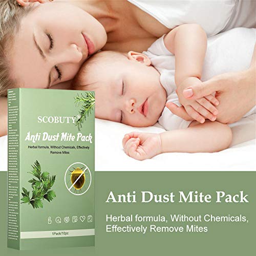 SCOBUTY Antiácaros, Dust Mite Killer, para Camas domésticas en Interiores Indoor, 10pc