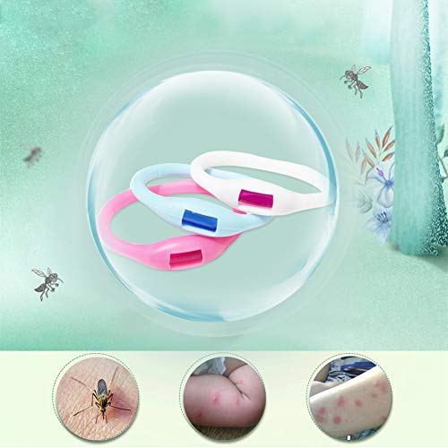 SCOBUTY Pulsera Repelente de Mosquitos,Mosquito Anti Pulsera,Pulsera Antimosquito,extractos de Plantas Naturales, sanos, no tóxicos, Impermeables,adecuados para Viajes y Viajes de Negocios
