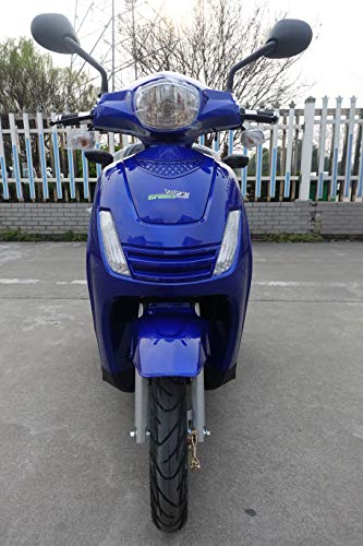 Scooter eléctrico con 3 ruedas Green23 ES15 para ancianos discapacitados, color azul