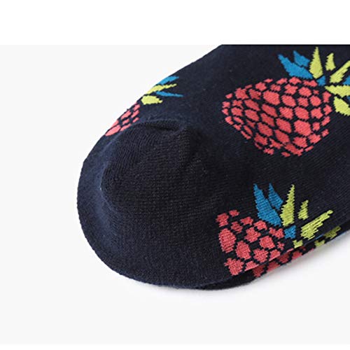 Scrox 1 Pares Calcetines Mujer Invierno Sock Creativo Estampado de Frutas Unisex Algodón Personalidad Casual Otoño Piso Calcetines Espesar Original Regalo (#2)