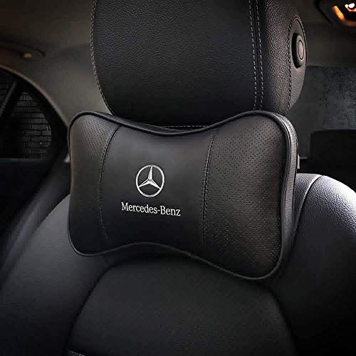 SDFGFGH Asiento 2 Pcs Cuello Almohada Cojín Coche reposacabezas Almohada adecuados for Audi/for Ford/VW/for Mazda/por Buick/for el Mini/for Volvo/for Mercedes Benz/for Cadillac/Peugeot, etc.