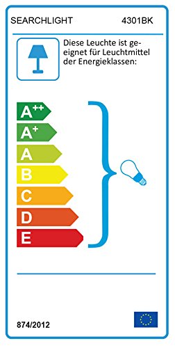 Searchlight Lámpara colgante estilo náutico. Color negro. Ref. 4301bk, 60 W