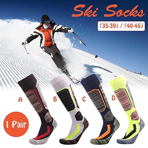 Seasaleshop Calcetines Algodon Calcetines Calcetines de Hombre Transpirable, Absorbente del Sudor, Antifricción,Adecuado para Esquiar, Hacer Motos de Nieve, Montañismo, Patinaje sobre Hielo, etc. …