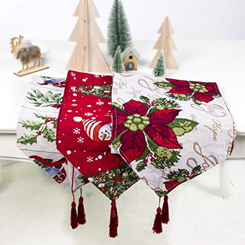Seasaleshop Camino De Mesa Navideño Mantel De Navidad Rectangular, Camino De Mesa A Cuadros Cuadros Decoración Cena De Navidad Fiesta De Navidad Decoración De Mesa De Navidad Fiesta Nuevo