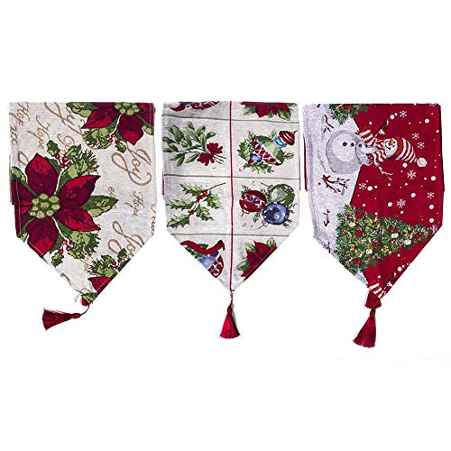 Seasaleshop Camino De Mesa Navideño Mantel De Navidad Rectangular, Camino De Mesa A Cuadros Cuadros Decoración Cena De Navidad Fiesta De Navidad Decoración De Mesa De Navidad Fiesta Nuevo