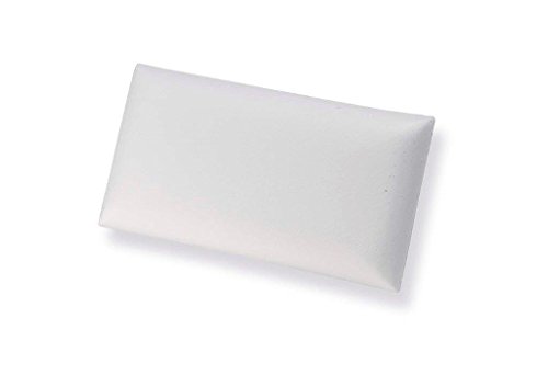 Seasons Dos Almohadas de Viaje viscoelastica Aloe Vera, Hilo de Plata, Blanco, Pack de 2-43x22x10 cm, 432210
