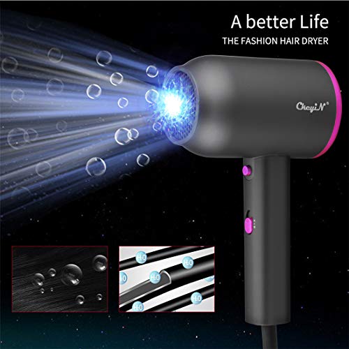 Secador de Cabello Iónico Perfumado 1800W, Hair Dryer de Secado Rápido Profesional, Equipado con 2 Configuraciones de Calor, 3 Velocidades de Viento - Para Viajes/Hogar