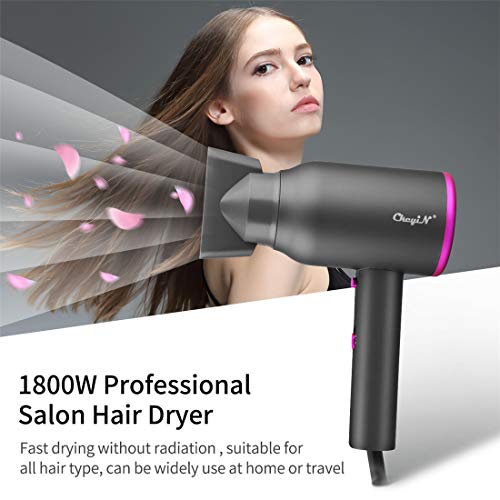 Secador de Cabello Iónico Perfumado 1800W, Hair Dryer de Secado Rápido Profesional, Equipado con 2 Configuraciones de Calor, 3 Velocidades de Viento - Para Viajes/Hogar
