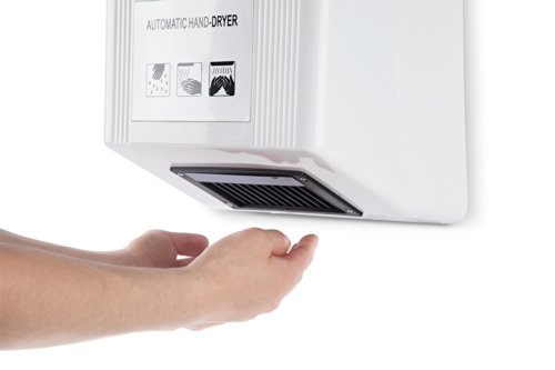 Secador de manos automático Kenley - Diseño moderno diseño delgado - 1800 W
