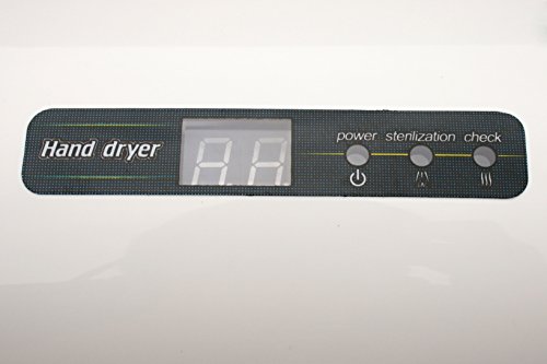 Secador de manos con filtro HEPA, UV de esterilización. y un seco suelo Sistema Jet Dryer Style – Rápido y potente handelsüblicher – Color Blanco