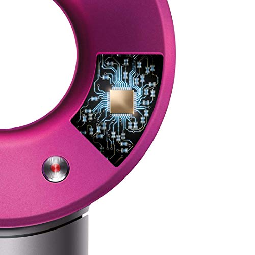 secador de pelo Dyson Supersonic, color metal y Fucsia, HD01, set de regalo