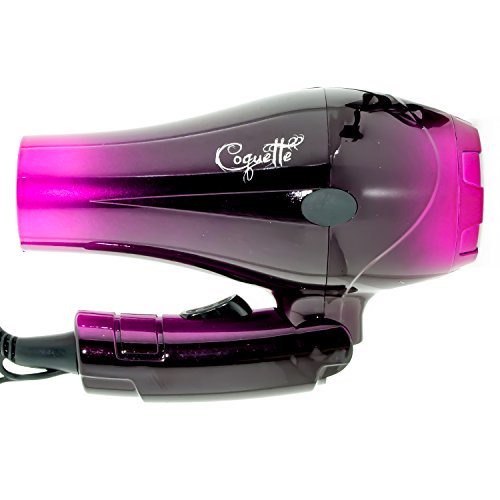 Secador de Pelo Profesional de Viaje Plegable Ligero con Difusor Coquette Pink (Rosa) 1000W - My Hair