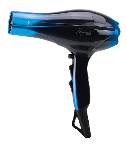 Secador de Pelo Profesional Ligero Potente Elegant Iónico 2000W Azul (Blue) con Difusor - My Hair