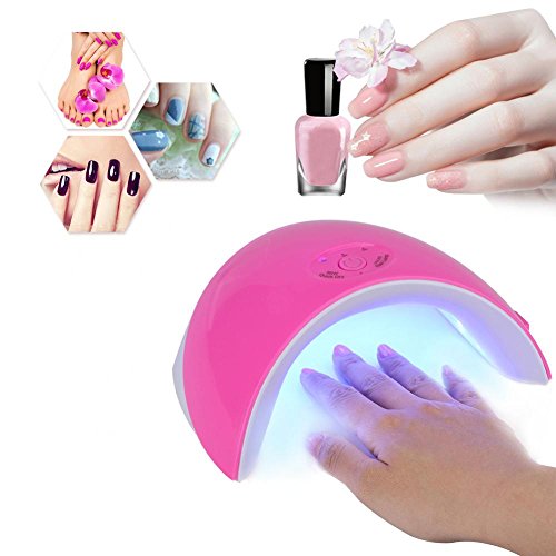 Secador de Uñas UV LED Filfeel UVLED Lámpara de Uñas Máquina de Arte de Uñas para Uñas Polaco de Gel de Curado con Herramientas de Arte Inteligente de Uñas(Blanco)