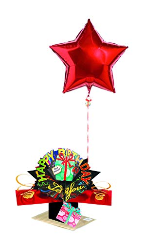 Second Nature - Tarjeta de felicitación para cumpleaños, diseño en 3D con texto en inglés"Happy birthday"