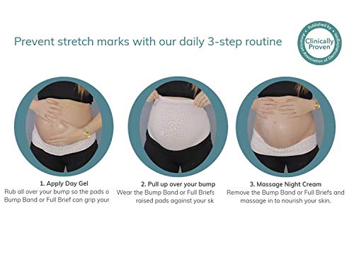 Secret Saviours Banda de apoyo para embarazadas, previene las estrías, patentado y clínicamente testado rosa S