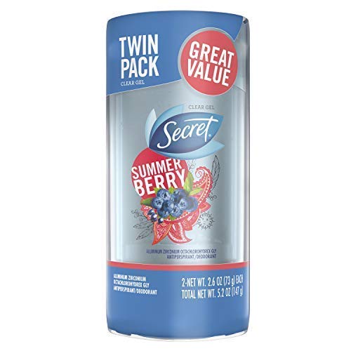 Secret Scent Expressions so Very Summer Berry Clear Gel Women's Twin Antiperspirant and Deodorant, 5.2 Ounce by Secret