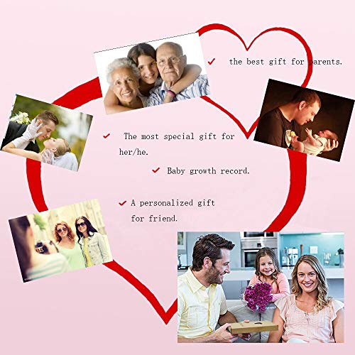 SEEALLDE Álbumes de Fotos, Álbum de Recortes de Cuero de Viaje Mapa del Mundo Vintage DIY Recargable Libro de Memoria Autoadhesiva Cumpleaños Especial Boda para el Padre Novio