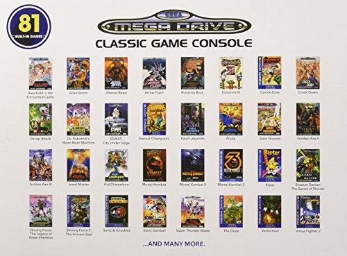 SEGA Genesis - Consola Retro Sega Mega Drive (81 Juegos)