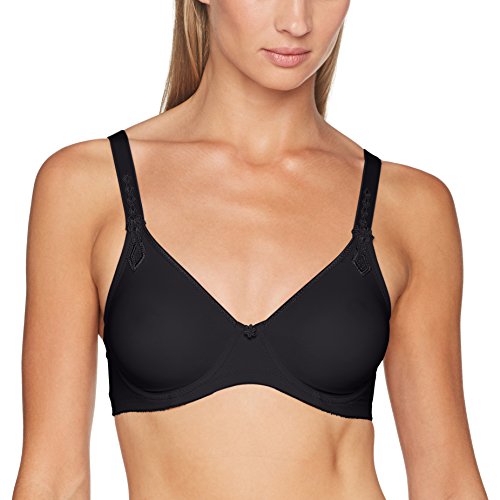 Selene Sujetador Berta Preformado Microfibra Tallas Fuertes Negro 110C