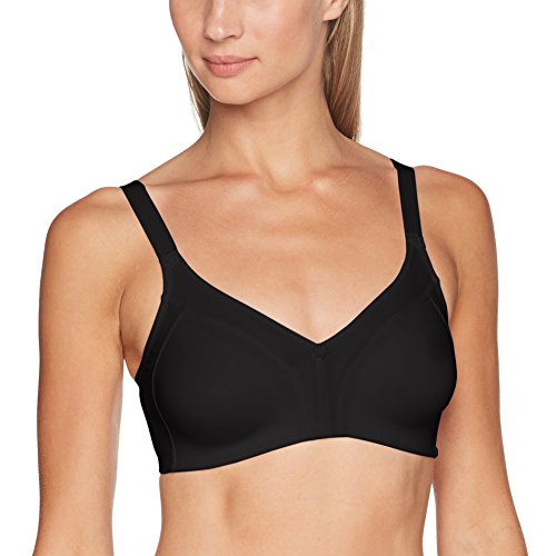 Selene Sujetador Blanca Preformado Algodon Doble Capa Sin Aros Negro 105C