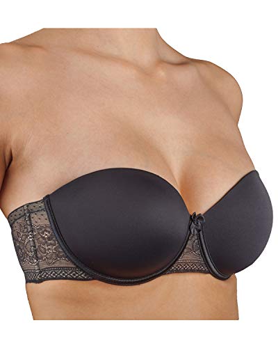 Selene Sujetador Copa C sin Tirantes Silvia C - Negro, 90