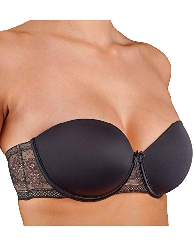 Selene Sujetador Copa C sin Tirantes Silvia C - Negro, 90