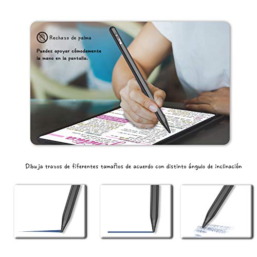 Selvim Stylus Pen, Lápiz para iPad 2018 2019 2020, Pencil para Tablet con Rechazo de Palma, Preciso Bolígrafo Digital para Dibujar, Tomar Notas por iPad Mini, iPad Air, iPad Pro