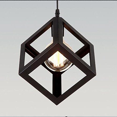 Sencilla Industrial DIY del metal del techo de la lámpara pendiente de la luz de iluminación del bulbo Cafe