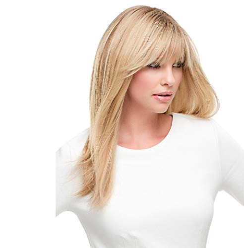 Sencillo Vida Peluca Mujer Rubia Postizos Larga Recta Señora Pelo Natural Wigs Color Natural Sintético Resistente al Calor para Uso Diario Disfraz Fiesta Carnaval Cosplay
