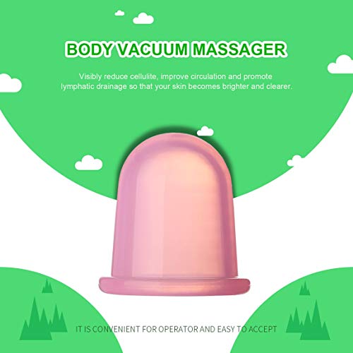 SeniorMar Set de ventosas anticelulíticas de Silicona y ventosas de Masaje Corporal para el Tratamiento de la Celulitis y la relajación Muscular