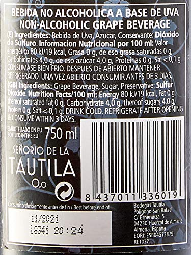 Señorío de la Tautila Vino Tinto - Paquete de 6 x 750 ml - Total: 4500 ml