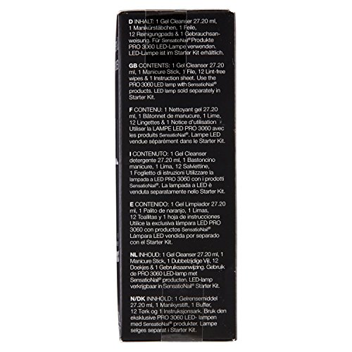 Sensationail Gel Cleanser y Lint-Free toallitas