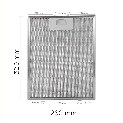 SERENA Filtro 320x260 (Paquete de 2) (aluminio)