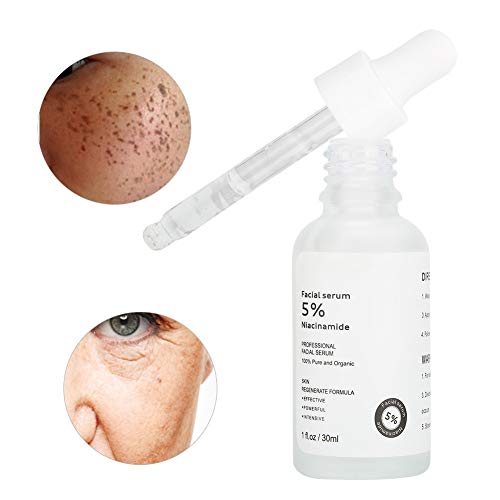 Serum Facial 30ml Puro 5% Niacinamida y Ácido Hialurónico Suero Facial Blanqueador Hidratante Reafirmante