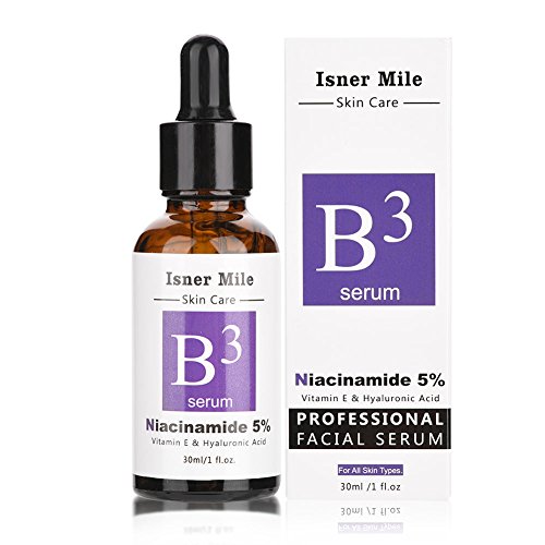 Serum Facial, Pure 5% Niacinamide Vitamina E y Acido Hialurónico Face Serum Whitening Crema Reafirmante Hidratante Antiarrugas