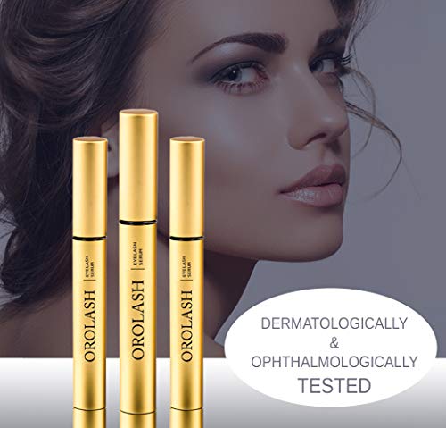 SERUM PARA PESTAÑAS OROLASH (3ml - 3 Meses) | X lash evo Extra Rápido y Eficaz | Alargador y reforzador para pestañas más largas y densas