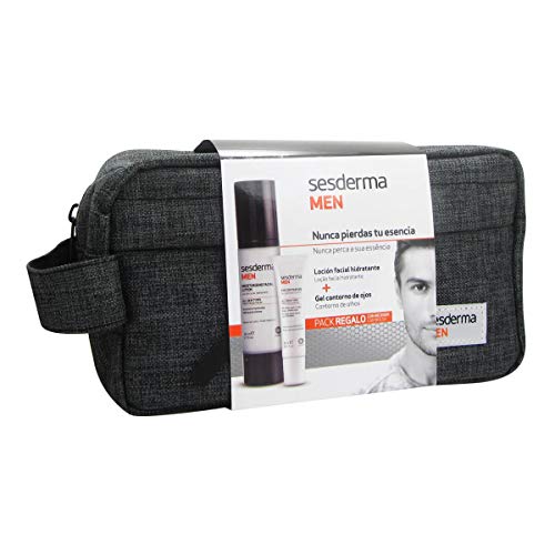 Sesderma Men Loción Facial Hidratante, 50ml+Gel Contorno de Ojos Antifatiga, 15ml+REGALO NECESER