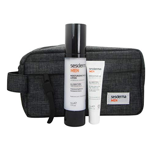 Sesderma Men Loción Facial Hidratante, 50ml+Gel Contorno de Ojos Antifatiga, 15ml+REGALO NECESER