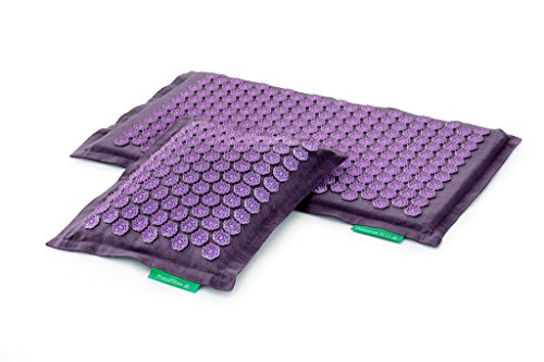 Set - 2 unidades: Pranamat ECO + PranaPillow, La esterilla y la almohada de masaje terapéutico (Lavanda/Lavanda)