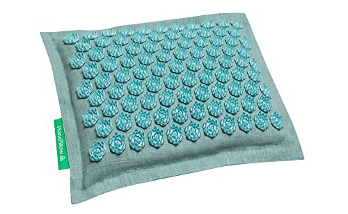 Set - 2 unidades: Pranamat ECO + PranaPillow, La esterilla y la almohada de masaje terapéutico (Turquesa/Turquesa)