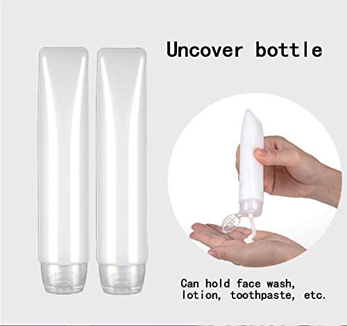 Set Botellas de Viaje Accesorios-(9 Piezas) Botella Plastico Avion, Pulverizador,Botes Spray Vacios,Contenedor Dosificador, Envases para Cosmetica, Kit Botes (Transparente)