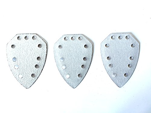 Set de 30 lijas para amoladora manual Parkside PAHS 10.8A1, PAHS 12A1, PHS 160A1, PHS 160B2, PHS 160B3, PMS 130, XQ, XQSE, dimensiones ;nticas a PHSZ30A1, PHSZ30B2, PHSZ30C3 y PHSZ18C3