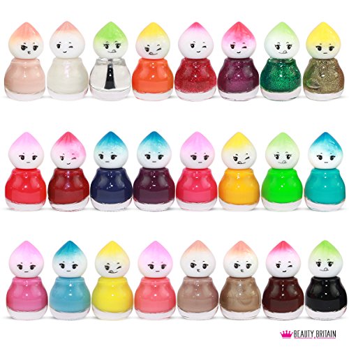 Set de 48 Esmalte de Uñas 48 Colores Diferentes Forma de Muñeca 5 ml